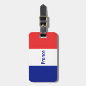 フランスフランスの国旗 ラゲッジタグ (正面縦)