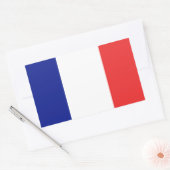 フランスフランスの国旗 長方形シール (封筒)