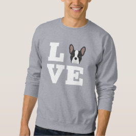 フランスフランスの愛ブルドッグ スウェットシャツ