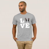 フランスフランスの愛ブルドッグ Tシャツ (正面フル)