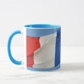 フランスフランスの愛国的マグカップ国旗 マグカップ (左)