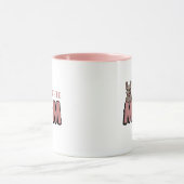 フランスフランスの母ブルドッグ恋人 マグカップ (中央)