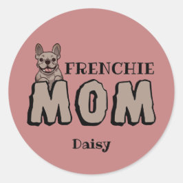 フランスフランスの母ブルドッグ恋人 ラウンドシール