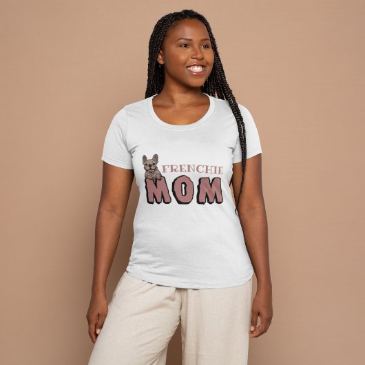 フランスフランスの母ブルドッグ恋人 Tシャツ