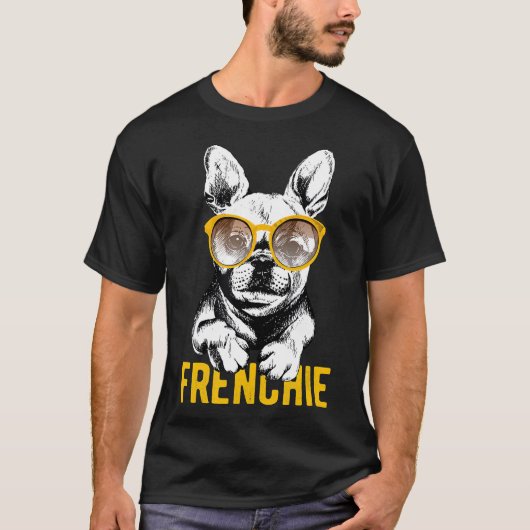 フランスフランスの犬ファンTeeのためのブルドッグ Tシャツ (正面)