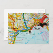 フランスフランスの・リビエラ ポストカード (正面/裏面)