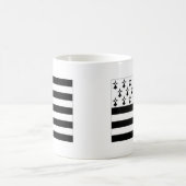 フランスブリッタニーの旗 コーヒーマグカップ (中央)
