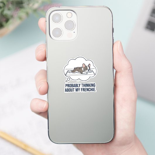 フランスブルドッグ愛が止まらない！おもしろデザイン シール (スマートフォン)