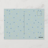 フランスブルドッグ、お誕生日おめでとう ポストカード (裏面)