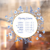 フランスブルーの野生の花の円 開園時間 ウィンドウサイン (シート2)