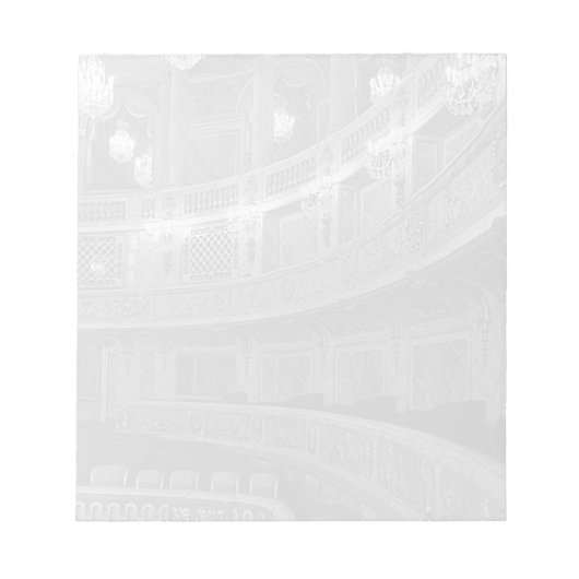 フランスベルサイユ宮殿オペラハウス1970 ノートパッド (正面)