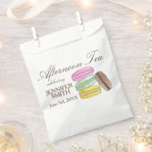 フランスマカロンウェディングシャワーアフタヌーンティーパーティー フェイバーバッグ (クリップ留めされた状態)