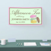 フランスマカロンウェディングシャワーアフタヌーンティーパーティー 横断幕 (トレードショー)