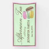 フランスマカロンウェディングシャワーアフタヌーンティーパーティー 横断幕 (縦)