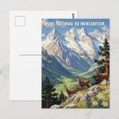 フランスメルカンツアーナショナルパークトラベル ポストカード (正面/裏面)