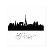 フランスモダンシティーのパリ | スタイル設定されたスカイライン ラバースタンプ (インプリント)