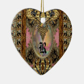 フランスモノグラムエレガント女王 セラミックオーナメント (右)