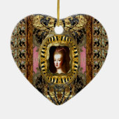 フランスモノグラムエレガント女王 セラミックオーナメント (裏面)