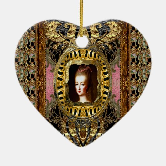 フランスモノグラムエレガント女王 セラミックオーナメント (裏面)