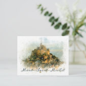 フランスモントサンミシェルアイランドトラベル ポストカード (スタンド正面)