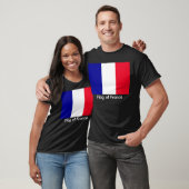 フランスユニセックス基本黒Tシャツ国旗 Tシャツ (ユニセックス)
