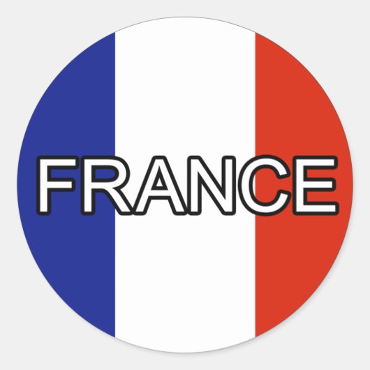 フランスユーロステッカー ラウンドシール (正面)