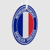 フランスラウンドエンブレム オーナメント (正面)