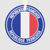 フランスラウンドエンブレム オーナメント (裏面)
