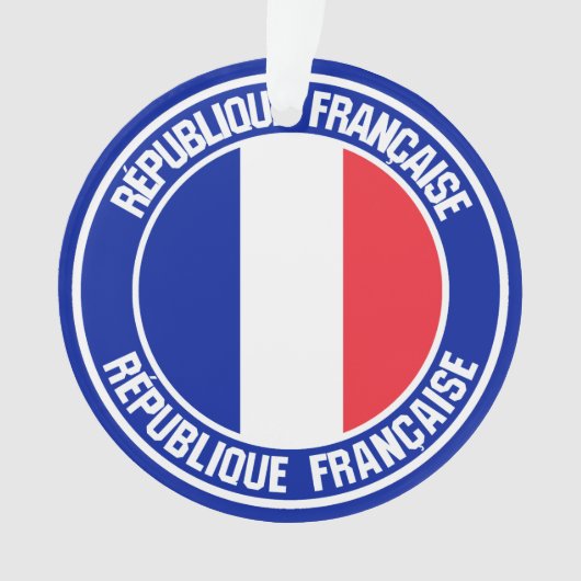 フランスラウンドエンブレム オーナメント (正面)
