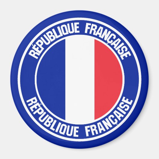 フランスラウンドエンブレム マグネット (正面)