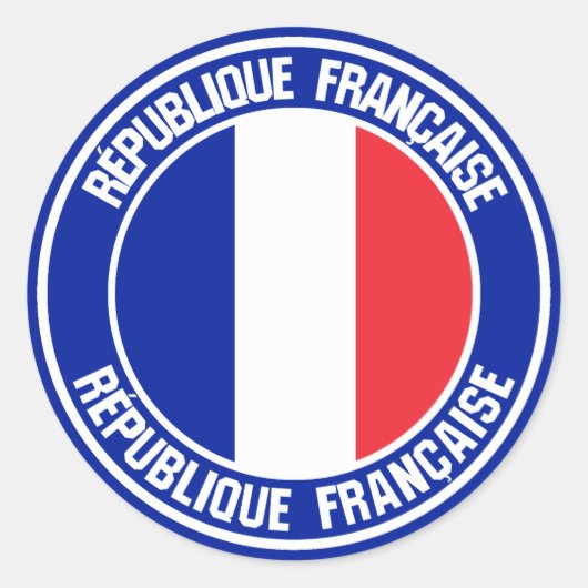 フランスラウンドエンブレム ラウンドシール (正面)
