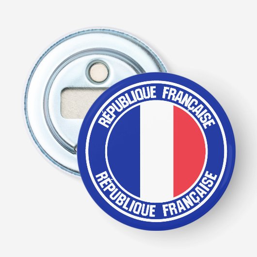フランスラウンドエンブレム 栓抜き (正面)