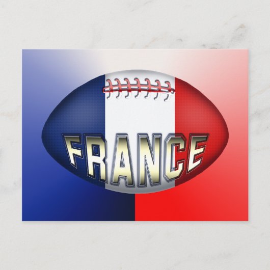 フランスラグビーボール ポストカード (正面)
