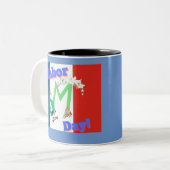 フランスラバーデイテーマデザイン ツートーンマグカップ (正面左)