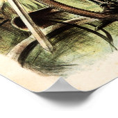 フランスラフランカイズサイクルヴィンテージ自転車ポスター ポスター (角)