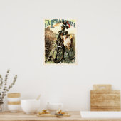 フランスラフランカイズサイクルヴィンテージ自転車ポスター ポスター (キッチン)