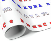 フランスラブリーナショナルフラッグカラーズ赤白青 ラッピングペーパー (ロールコーナー)