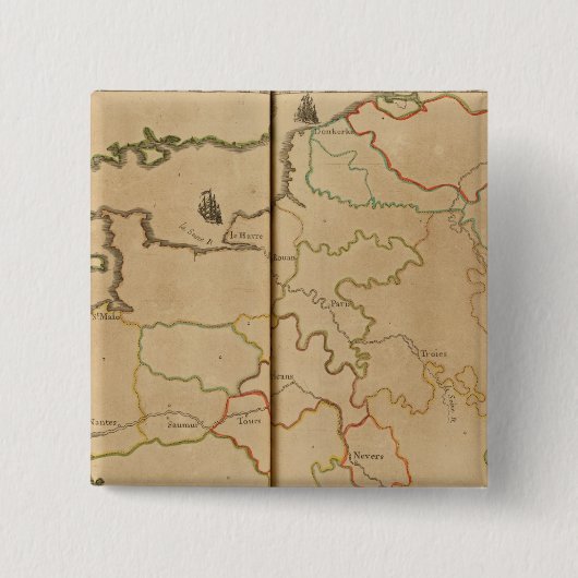 フランスリバーズ 缶バッジ (正面)