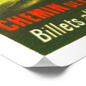 フランスレモンブラン旅行ポスター復元 ポスター (角)