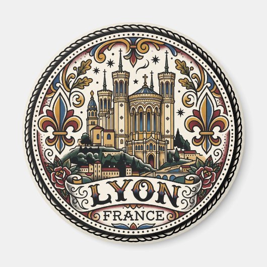 フランスローヴィエール聖母教会 マグネット (正面)