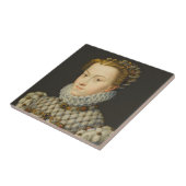 フランスワ・クルエ - オーストリアのエリザベート タイル (側面)