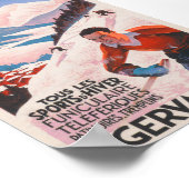 フランスヴィンテージスキーポスター ポスター (角)