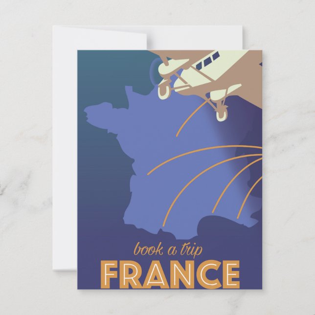 フランスヴィンテージスタイル旅行ポスター (正面)