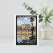 フランスヴィンテージ旅行ポスター復元 ポストカード (スタンド正面)