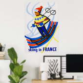 フランスヴィンテージ旅行ポスター ポスター (ホームオフィス)