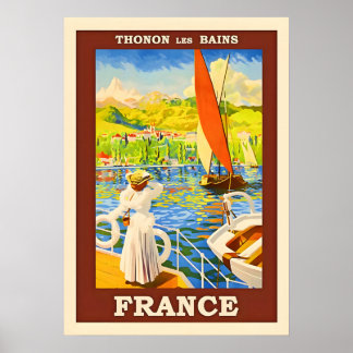フランスヴィンテージ旅行ポスター ポスター