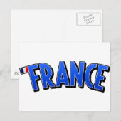 フランス万歳！ ポストカード (正面/裏面)