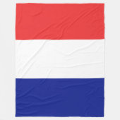 フランス三フランスの色国旗 フリースブランケット (正面)