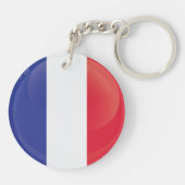 フランス丸型アイコンフラグ キーホルダー (裏面)