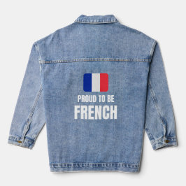 フランス人であることを誇りに思う デニムジャケット